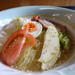 焼肉　遊彩苑 - ランチ定食 盛岡冷麺 1,100円(税込)。