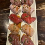 Zenseki Private rooms Izakaya Niku Zushi All you can eat Niku Yaro Shinjuku Hon Ten - 