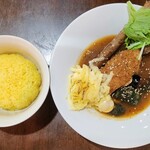 スープカレー チニタ - ごぼう竜田とサクサク白身