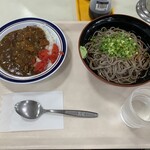 港湾食堂 - そば　カレーセット　¥800