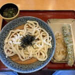 あやがわうどん - 料理写真:ざるうどん（並）・天ぷら２品