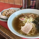 一竜 - 料理写真:ランチメニュー　ラーメン半チャーハン