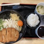 Sanuki Ya Nishi Hara Ten - とんかつ玉子ぶっかけうどん冷900円