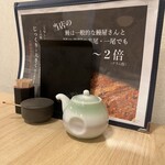 Unagi no Naruse Koshigaya Oobukuro Ten - 卓上の様子