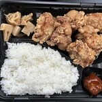 Michi no Eki Dowa no Sato Kusu - ☆から揚げ弁当(税込480円) お値打ちε-(´∀｀; )