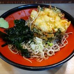 そばの神田 東一屋 - 冷し小柱かき揚げそば　550円