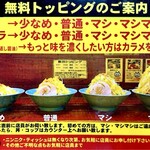 Tachikawa Mashimashi Nagaoka Ten - 無料トッピング案内