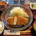 Katsu Ei Gotenba Ten - ロースカツ(150g)+ご飯セット@2200円