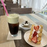 CAFE＆WAFFLE Blauw - 