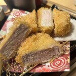 Tonkatsu Misoya Kameyama Ten - ロースかつ70g、ひれかつ40g