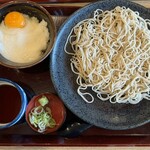 Juuwari Soba Kai Koriyama Ten - ねばねば丼セット   とろろ丼    ざる蕎麦