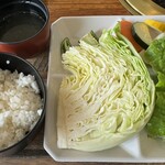 山麓館農場レストラン - ご飯セット（お代わり自由）