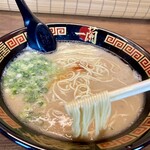 Ichiran Okayama Shimonakano Ten - 麺も美味しい