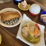 DINING&CAFE HOKKORI - 酢豚に春巻き