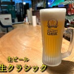 炭火串焼 やまと - 生ビール2杯目