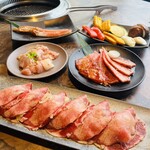 東京焼肉 平城苑 - ネギ塩タン・焼肉盛り合わせ・ざぶんすき・旨さが違う阿波尾鶏