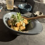 Okinawa Nihonshu Aonisai - 島豆腐の厚揚げ