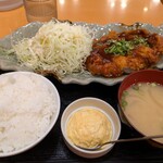 黒酢チキン南蛮定食 たかもとや - 