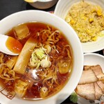 喜多方ラーメン 坂内 - 注文した品々