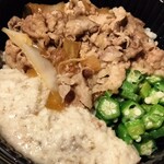 Yoshinoya Kawagoe Kinome Ten - 牛麦とろ丼 並