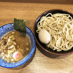 つけ麺さく間 - つけめん（並＝茹で後400g）（950円）＋味玉（100円）