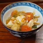 仁行 - 揚げ蕎麦のあんかけ