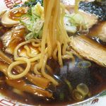 らーめん心繋 - 生姜醤油の油無しの麺