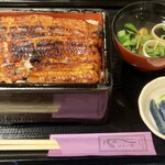 鰻 むさし乃 - 新仔御膳大盛り(肝吸い、肝焼き付き)                             6,650円+170円(税込)