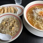 幸楽苑 - ミックスチャーハンセット（税込500円）は、チャーハンと餃子の付くセットです。