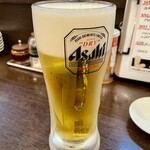 Sennichimae Yasudaya Hon Ten - 生ビール アサヒスーパードライ樽生 中 490円