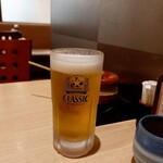 Tonkatsu Tadumura Daimaru Sapporo Ten - 生ビール