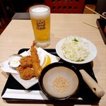 Tonkatsu Tadumura Daimaru Sapporo Ten - ちょい飲みセット 1100円