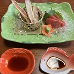 札幌 かに本家 - ズワイ・マグロ流氷盛り