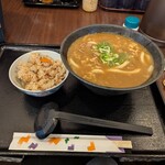 讃岐うどん つる凜 - カレーうどん大盛り＋かやくご飯