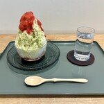 chocolaterie plein - 2024.7.27  かき氷 苺とピスタチオ