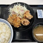 吉野家 - から揚げ定食(並) 698円