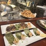 Teppanyaki Bon's - きのこ盛り合わせとホタテ