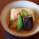 鮎の庄 - 自家製　揚げ出し豆腐