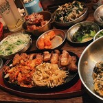 Niku × Nabe × Korean Kankoku Baru OKOGE Umeda Ten - 