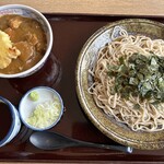 Juuwari Soba Kai Kitakami Ten - ざるそば大盛、ばくだんカレー丼