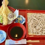 ヤブ&カフェ 丹 - 料理写真:天麩羅せいろセット