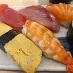 Kanda Edokko Zushi Nishiguchi Ten - サービスランチ 1,100円(税込)(2024年8月21日撮影)