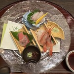 日本料理 花木鳥 - ♦造り♦三陸産真鯒(まごち)  本鮪  新潟県産南蛮海老 