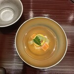 日本料理 花木鳥 - ♦御椀♦玉蜀黍(とうもろこし)の海老真丈