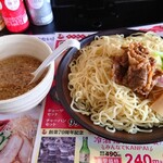 Kouraku En Morioka Ueda Ten - 背油牛肉つけめん790円＋麺大盛110円＋薬味抜き０円