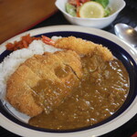 Asahi Kan - カツカレー(エビフライトッピング)