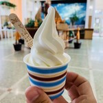 道の駅 にしおこっぺ花夢 - グラスフェッドミルクソフトクリーム350円