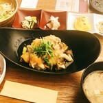 RIVER CAFE - 白身魚のみぞれ煮定食~生姜コラーゲン添え~