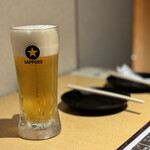 Sendai Gyutan to Yasai Makigushi Private room Izakaya Hanakoma Akihabara Ten - エビスの生中