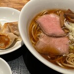 Sora Toraya Tokyo Soramachi Ten - ラーメンと餃子のセットて1.100円